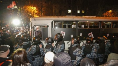 Starcia opozycji z milicją na Ukrainie