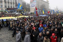 Starcia w Kijowie. Ukraińcy chcą do Unii