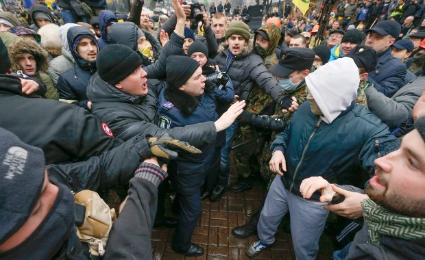 Starcia z milicją w Kijowie. Jest kilkunastu rannych