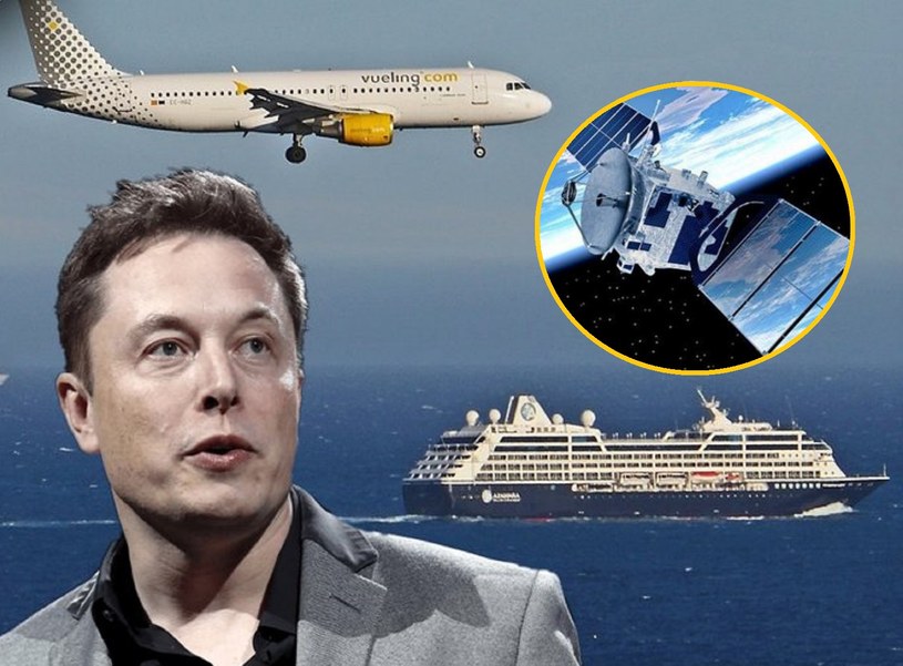 Starlink Elona Muska trafia na pokłady pasażerskich samolotów i statków wycieczkowych /Twitter