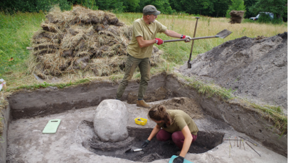 Starożytna osada odkryta dzięki kretom