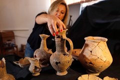 Starożytne naczynia ceramiczne odkryte w Izraelu