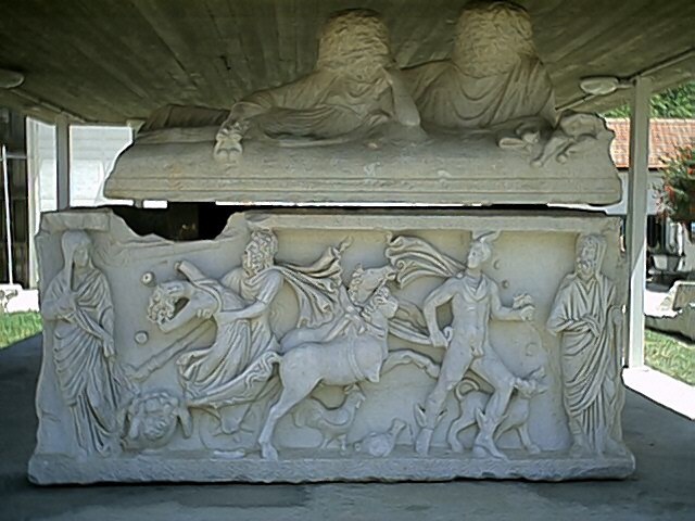 Starożytny sarkofag znaleziony w Aszkelonie. /Tzvi A/Wikimedia Commons /domena publiczna