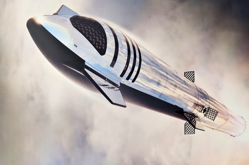 Starship w wersji załogowej /SpaceX /materiały prasowe