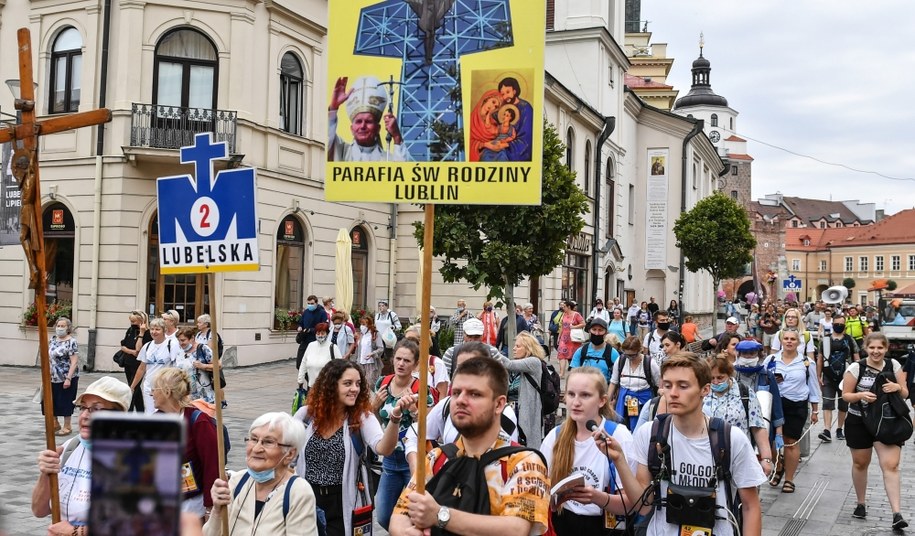 Start 42. Lubelskiej Pieszej Pielgrzymki na Jasną Górę z Archikatedry Lubelskiej /Wojtek Jargiło /PAP