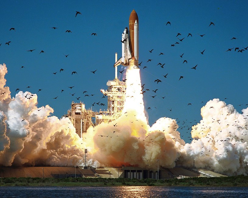 Start Promu Kosmicznego Challenger. Chwilę przed katastrofą /KENNEDY SPACE CENTER, UNITED STATES /NASA