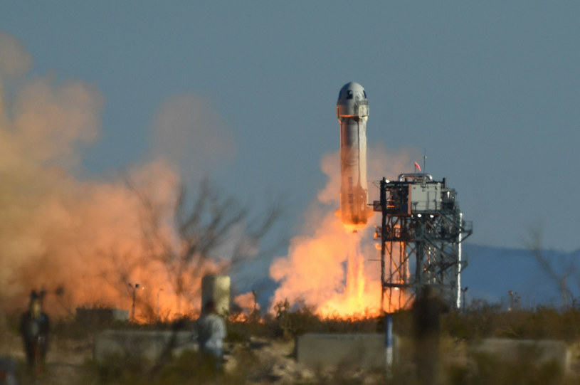 Start rakiety Blue Origin, marzec 2022 /PATRICK T. FALLON/AFP/East News /East News