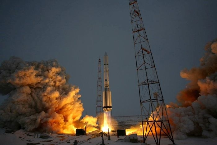 Start rakiety Proton z satelitą Express AM5 /materiały prasowe