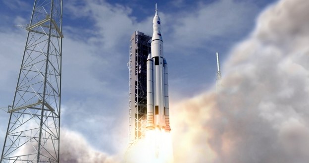 Start rakiety SLS - wizualizacja /NASA