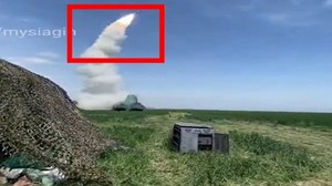 Start ukraińskiej rakiety, która spadła w polskim Przewodowie