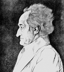 Stary Goethe, rys. Gebbersa /Encyklopedia Internautica