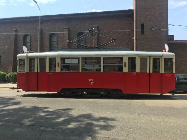 Stary tramwaj obsługujący linię numer 38 w Bytomiu /Marcin Buczek /RMF FM