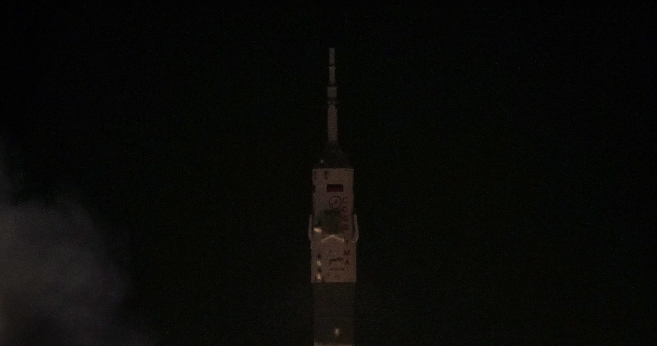 Statek kosmiczny Sojuz w drodze na Międzynarodową Stację Kosmiczną 