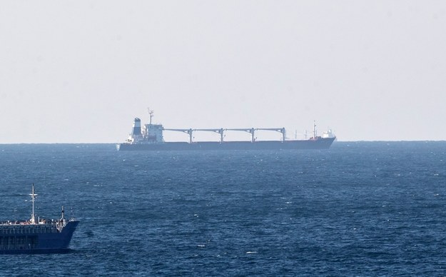 Statek Razoni u wybrzeży Turcji /ERDEM SAHIN /PAP/EPA