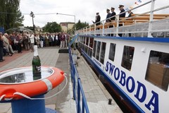 Statek Swoboda już pływa po augustowskich wodach