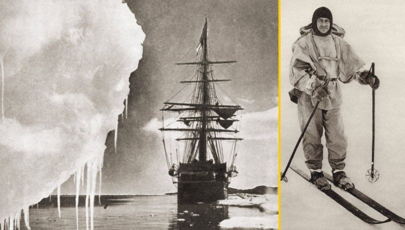 Statek Terra Nova i kapitan Robert Falcon Scott /	Newscom   /PAP