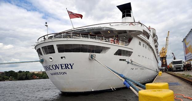 Statek wycieczkowy "Discovery" w Szczecinie /PAP