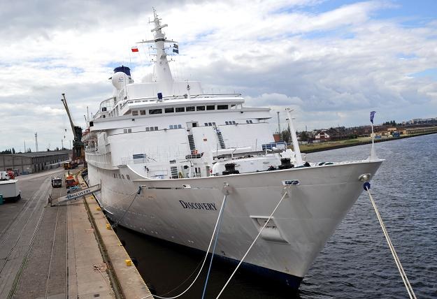 Statek wycieczkowy "Discovery" w Szczecinie /PAP