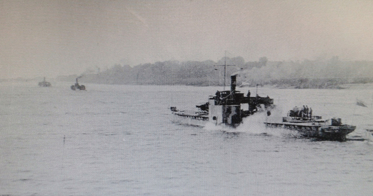 Statki uzbrojone Flotylli Wiślanej w sierpniu 1920 roku /domena publiczna