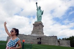 Statua Wolności w Dniu Niepodległości USA