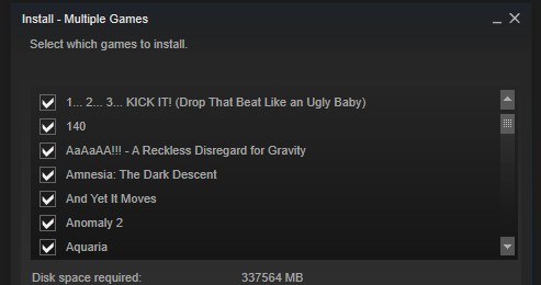 Steam umożliwia już instalację wielu gier jednocześnie /instalki.pl
