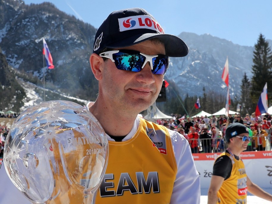 Stefan Horngacher z Pucharem Narodów / 	Grzegorz Momot    /PAP