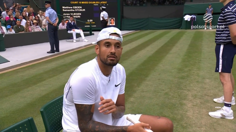 Stefanos Tsitsipas - Nick Kyrgios. Ogromna kontrowersja w meczu. WIDEO