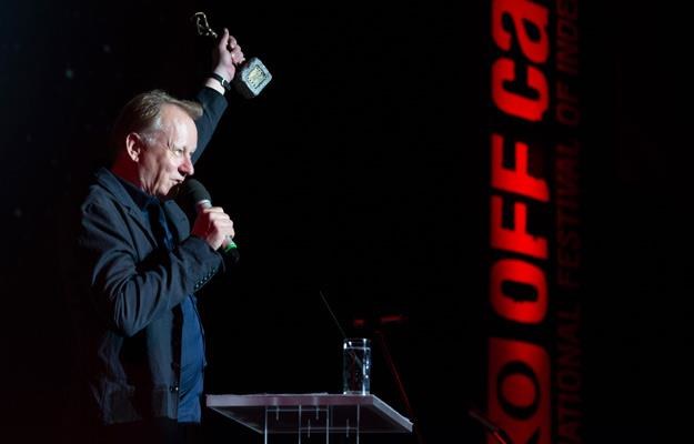 Stellan Skarsgard z nagrodą "Pod Prąd", fot. Łukasz Marek Łuszczek /materiały prasowe