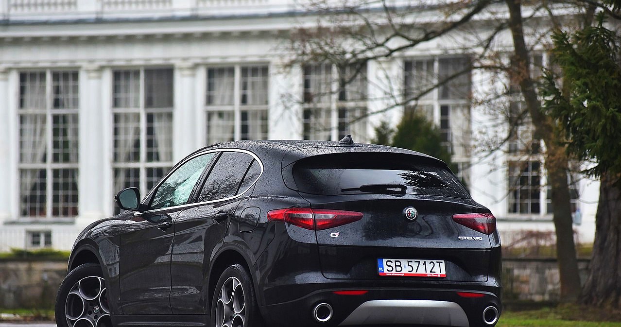 Stelvio jest zwrotne i ma duże lusterka boczne. Z uwagi na niską szybę warto jednak dokupić kamerę cofania. /Motor