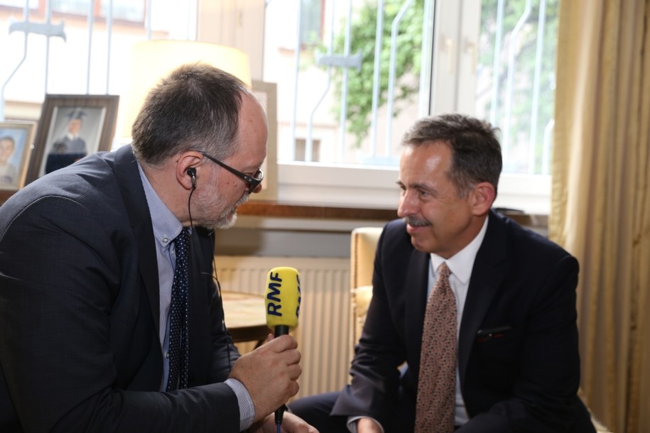 Stephen Mull w rozmowie z Grzegorzem Jasińskim /Janina Galas /