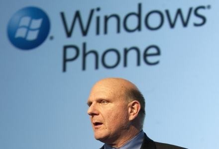 Steve Ballmer o Windows Phone /AFP