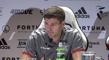 Steven Gerrard przed meczem z Legią w kwalifikacjach Ligi Europy. Wideo