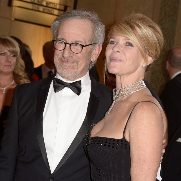 Steven Spielberg z żoną na tegorocznej gali rozdania Oskarów /PAUL BUCK  /PAP/EPA