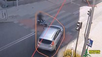 Stłuczka motoroweru z fordem w Zielonej Górze