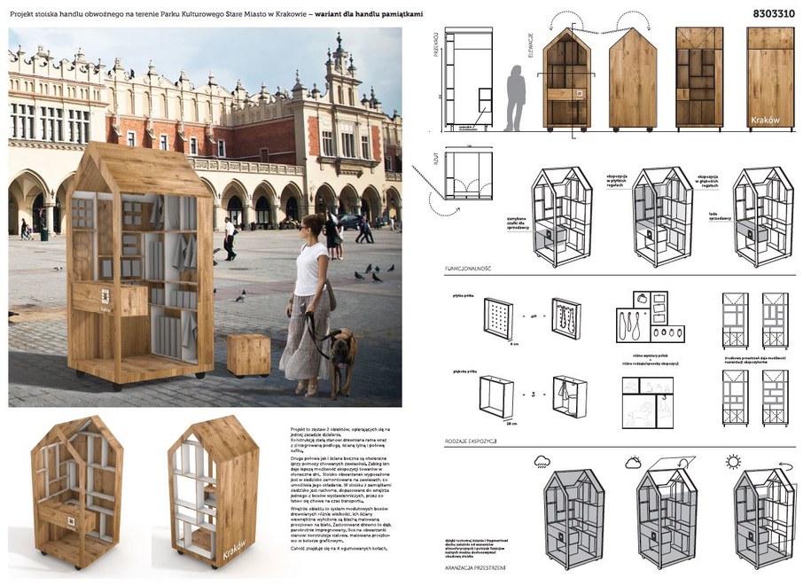 Stoisko handlu pamiątkami - projekt 3 /materiały prasowe /