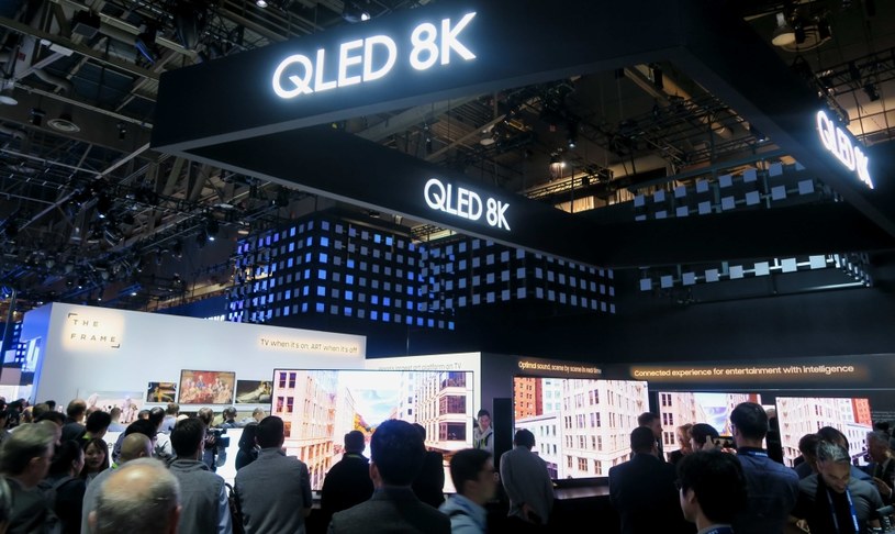 Stoisko Samsunga na CES 2019 - promocja telewizorów QLED 8K /INTERIA.PL