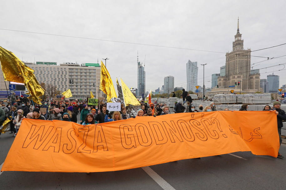 "Stop torturom na granicy" / 	Paweł Supernak   /PAP