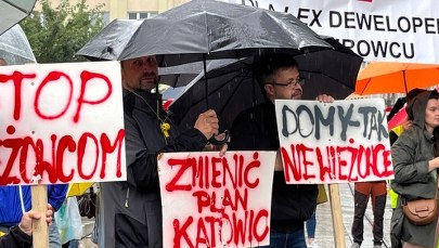 "Stop wieżowcom". Protest na katowickim rynku