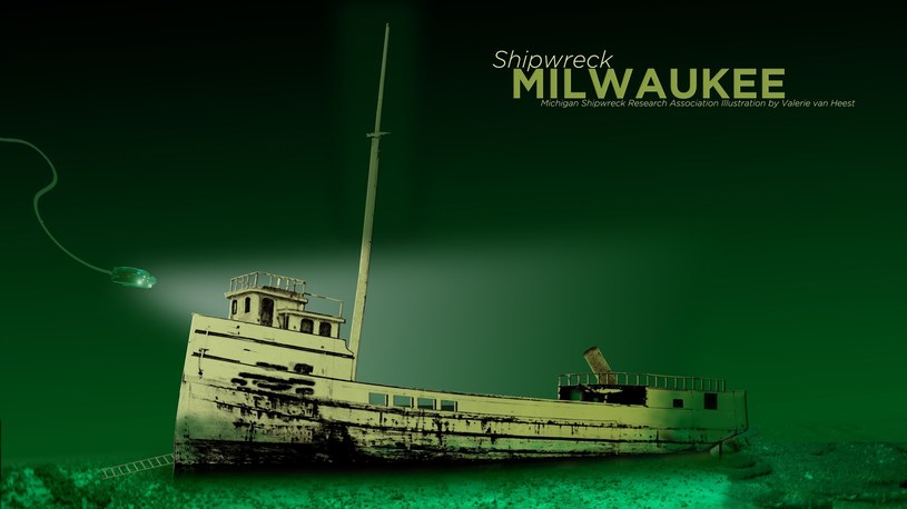 Stowarzyszenie sfotografowało wrak. Warunki podczas badań były znakomite, a wrak zachował się w świetnym stanie. /Michigan Shipwreck Research Association /Facebook