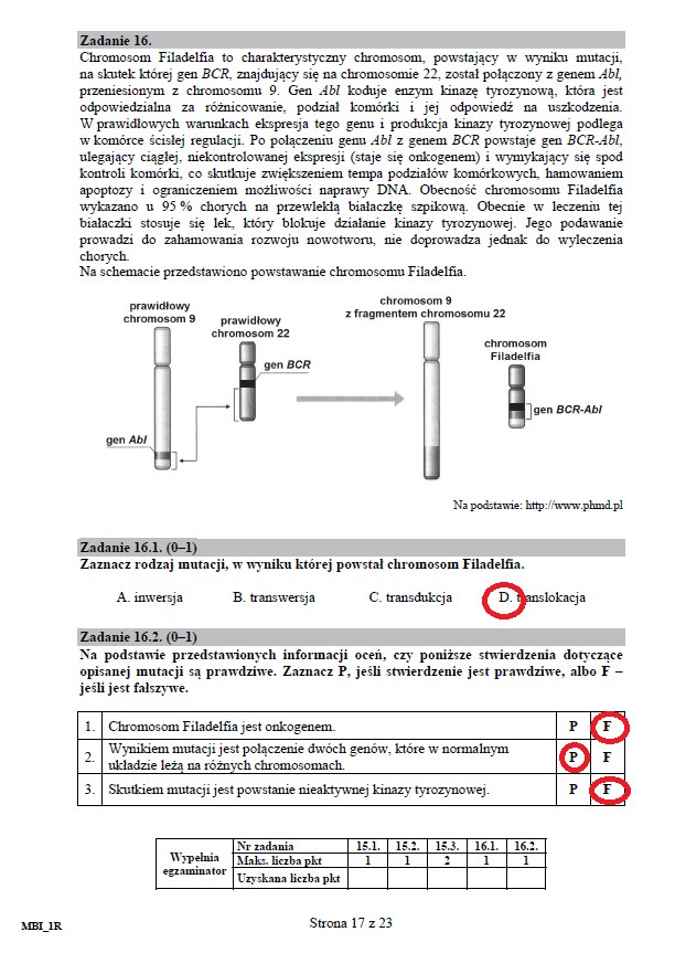 Matura 2017: Biologia - Poziom Rozszerzony. Arkusz I Odpowiedzi ...