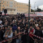 Strajk generalny w Grecji. Zamieszki przed parlamentem 