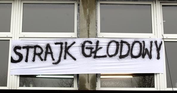 Strajk głodowy w kopalni Zofiówka JSW w Jastrzębiu Zdroju /PAP