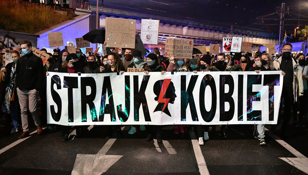 Strajk Kobiet we Wrocławiu / 	Maciej Kulczyński    /PAP