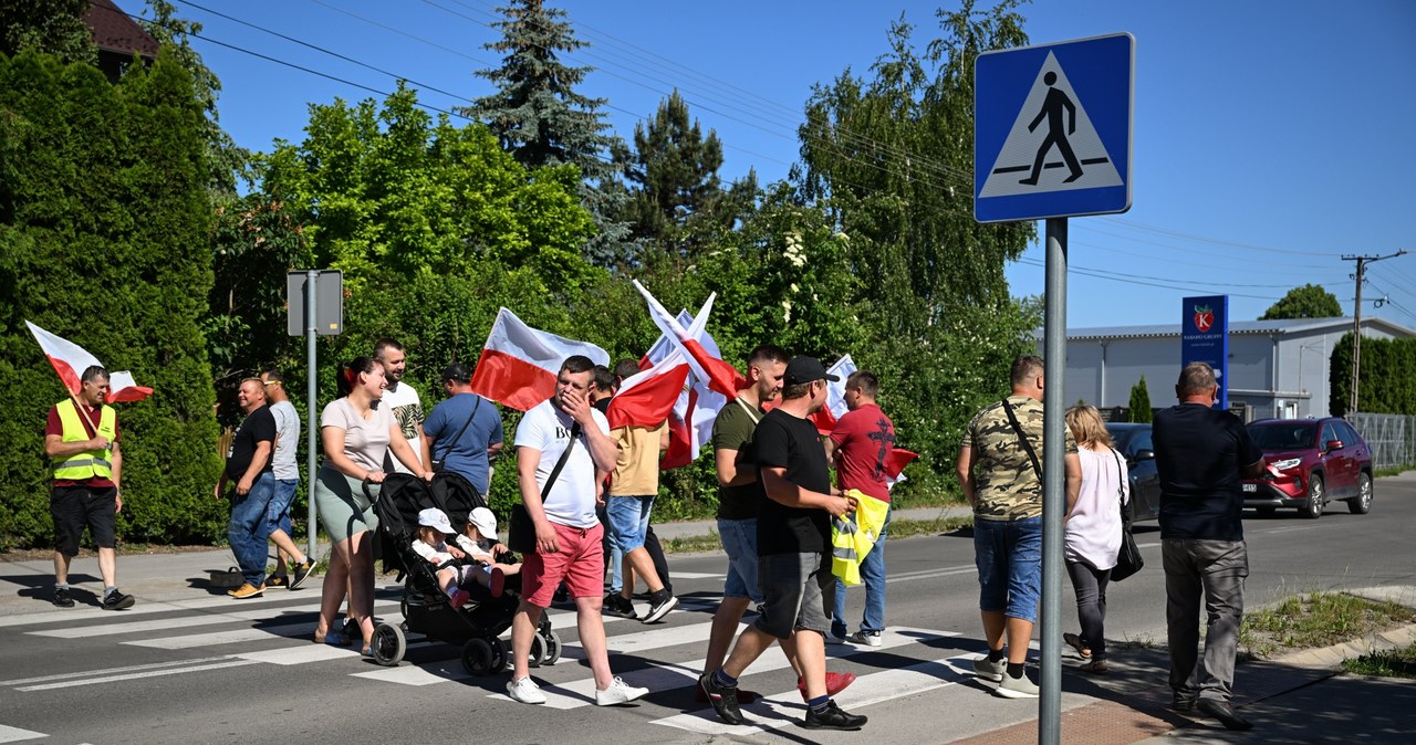 Strajk sadowników w Opolu Lubelskim /PAP/Wojtek Jargiło /PAP