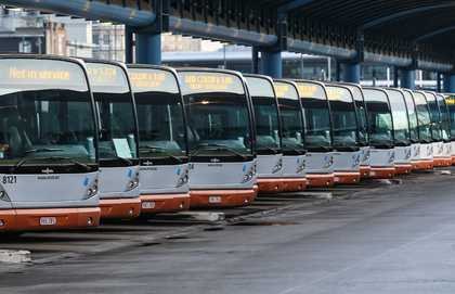 Strajk transportowców w Brukseli /JULIEN WARNAND /PAP/EPA