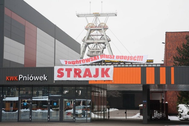 Strajk w kopalniach JSW nadal trwa / 	Klatka Grzegorz    /PAP