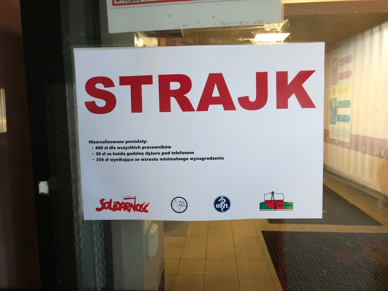 Strajk w szpitalu w Rybniku. Zabiegi zostały odwołane