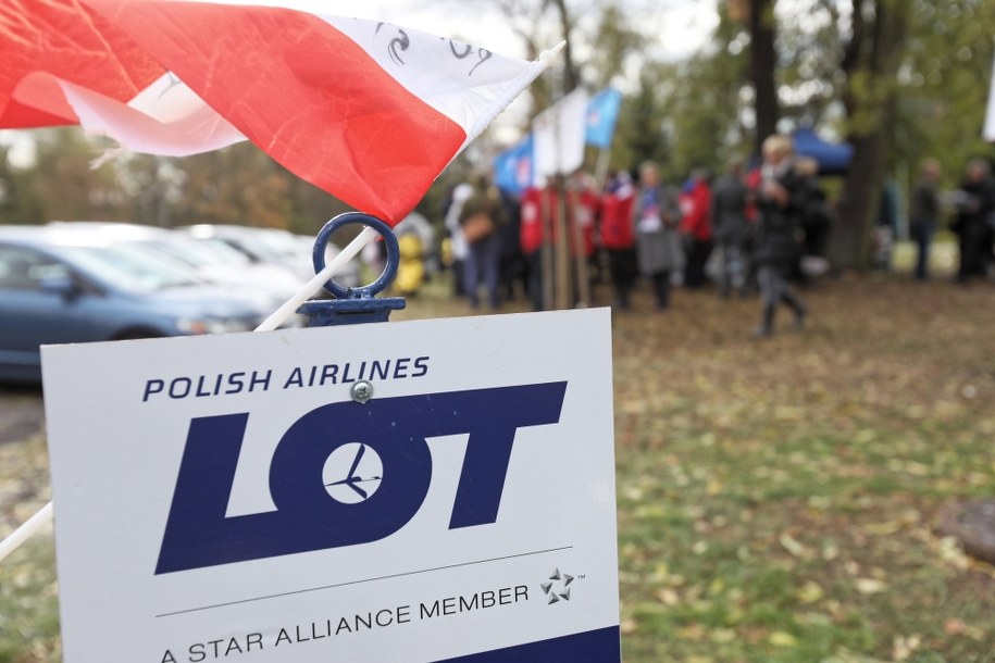 Strajk związkowców z PLL LOT /Leszek Szymański /PAP