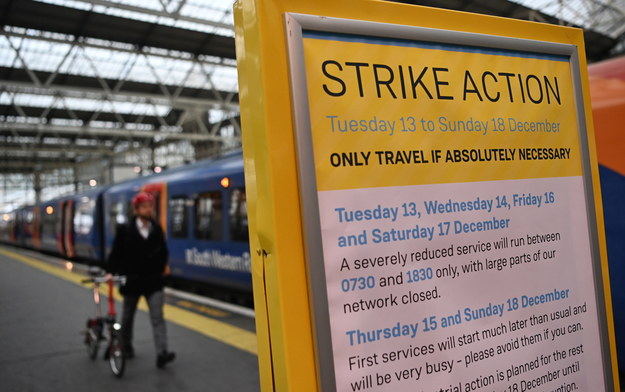 Strajki paraliżują Wielką Brytanię /ANDY RAIN /PAP/EPA