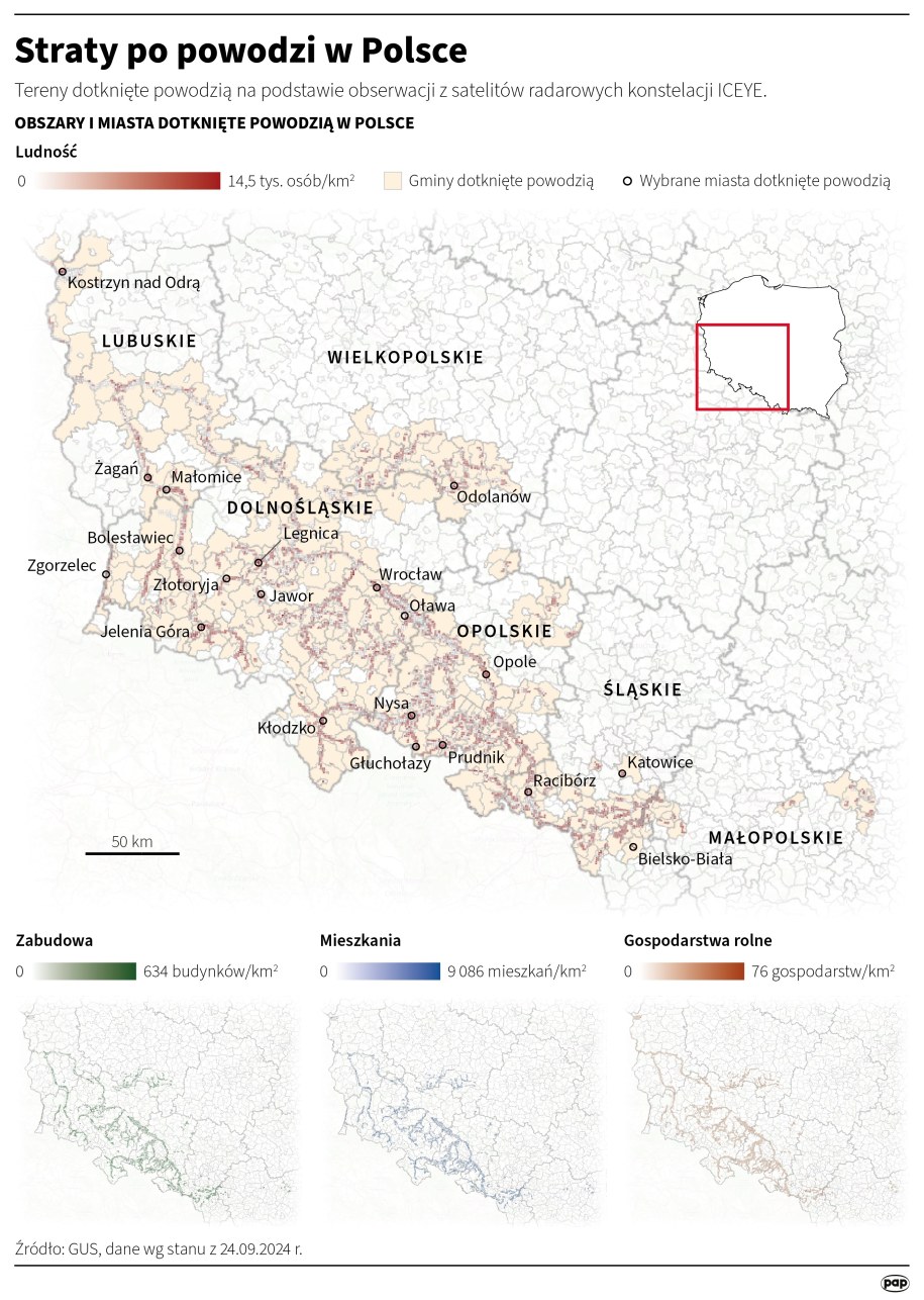 Straty po powodzi w Polsce /	Maciej Zieliński /PAP